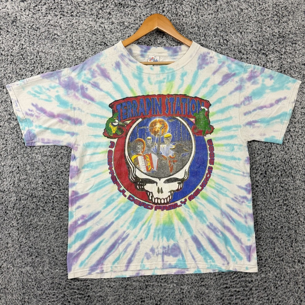Vintage Grateful Dead Terrapin Station Shirt Mens XL Tie Dye 2002 Band Tee Y2K